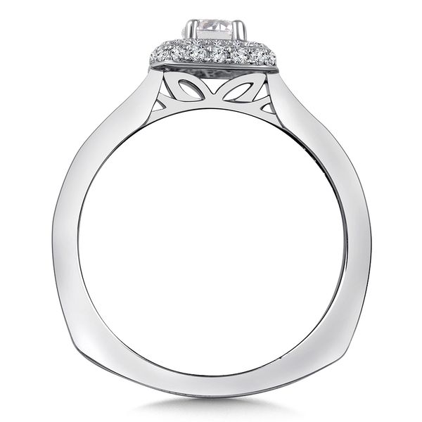 Diamond Halo Engagement Ring Image 2 Glatz Jewelry Aliquippa, PA