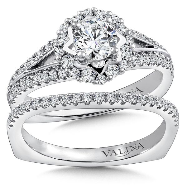 Halo Engagement Ring Image 4 The Jewelry Source El Segundo, CA