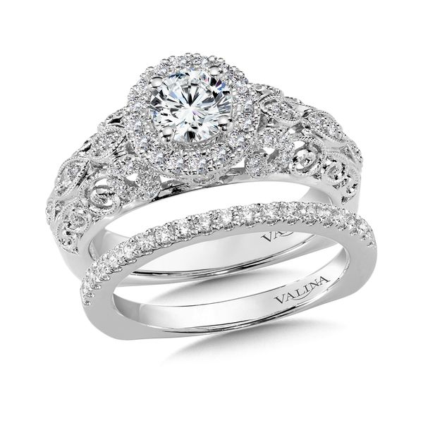 Diamond Halo Engagement Ring Image 4 Glatz Jewelry Aliquippa, PA
