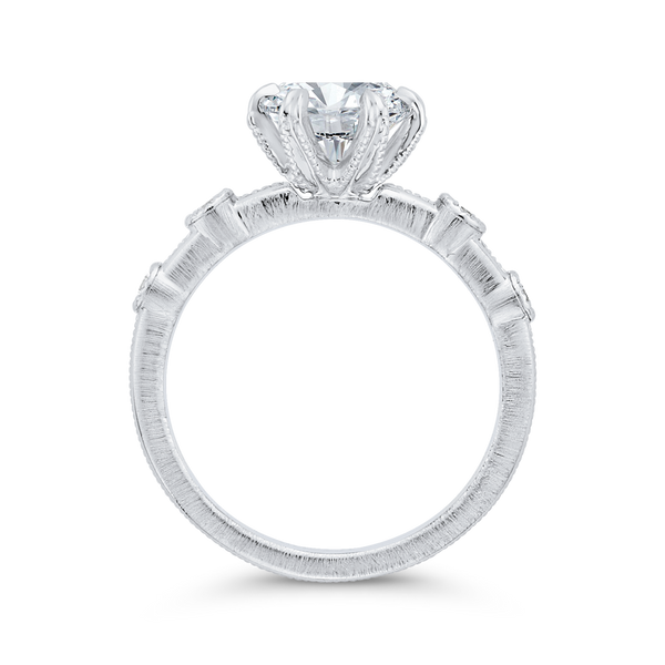 Diamond Engagement Ring in 14K White Gold (Semi-Mount) Image 4 Vandenbergs Fine Jewellery Winnipeg, MB