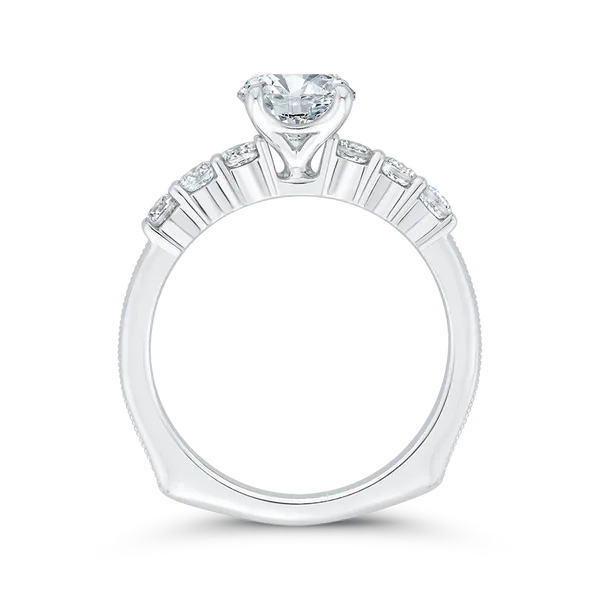 Euro Shank Diamond Engagement Ring in 14K White Gold Semi M Dondero s Jewelry Vineland NJ