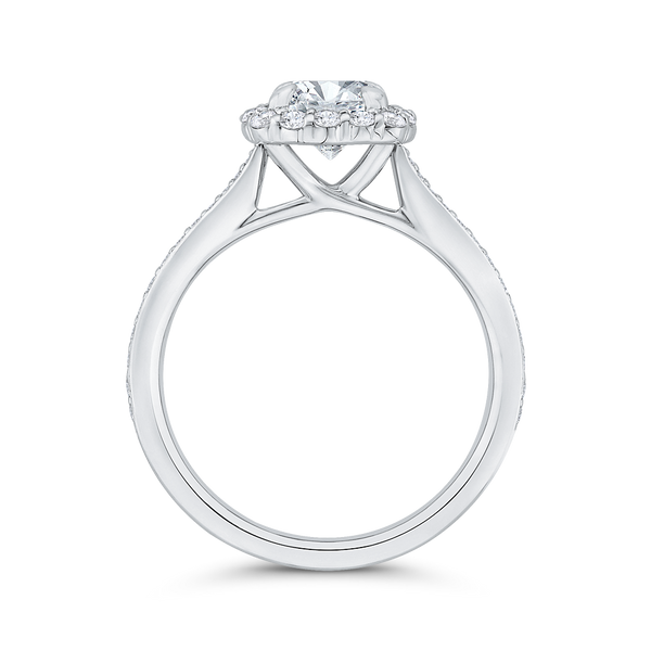 Gabriel Bridal Collection White Gold Halo Engagement Ring (0.41 ctw) |  Round diamond engagement rings halo, Round halo engagement rings, White  gold engagement rings halo