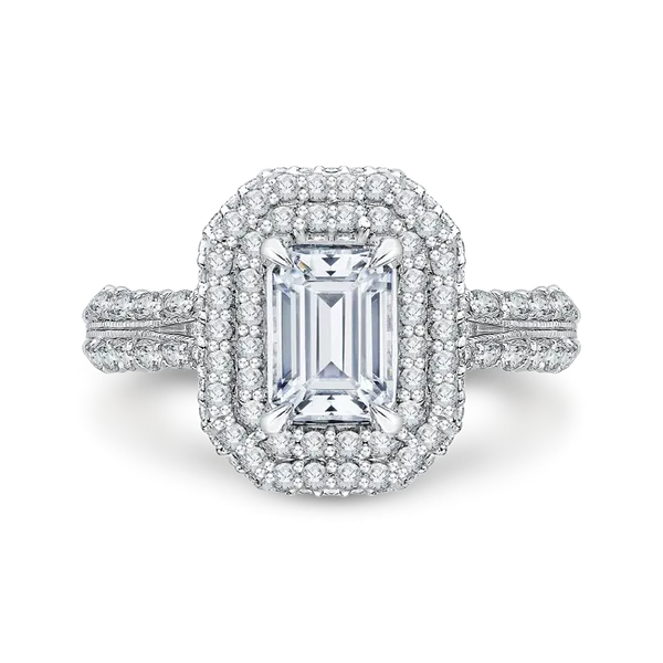 Double halo 2025 emerald cut