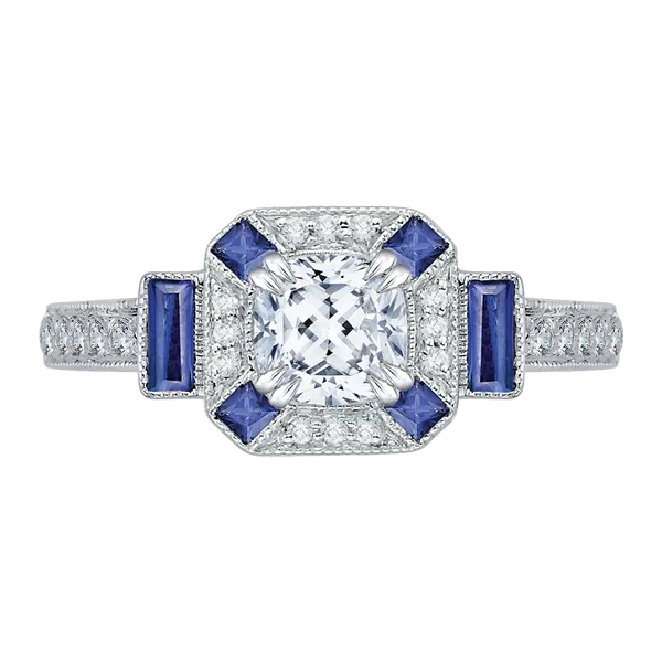 Diamond store sapphire ring deals