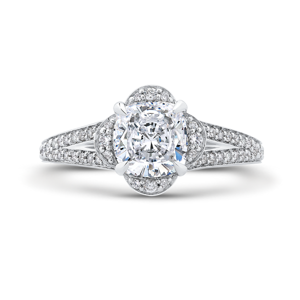 Split Shank Emerald Cut Diamond Cathedral Style Engagement R | James Gattas  Jewelers | Memphis, TN