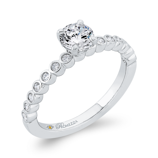 Provence Fine Jewelry Ring Unique Design Enhance Ring 14K White Gold Ring  Bezel Setting Round Cut Moissanite Diamond Ring - China Provence Fine Jewelry  Ring and Unique Design Enhance Ring price
