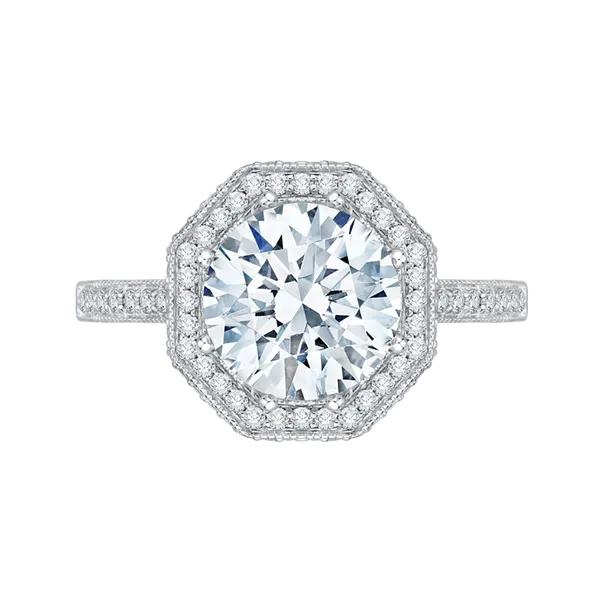 Octagon shaped 2025 engagement rings