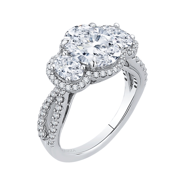 Split Shank 3 Stone Wedding Ring SI1 G 0.85 Ct Natural Diamond Rose Gold  8.00 MM | eBay