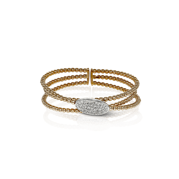 18k Rose Gold Bangle Bracelet Diamonds Direct St. Petersburg, FL