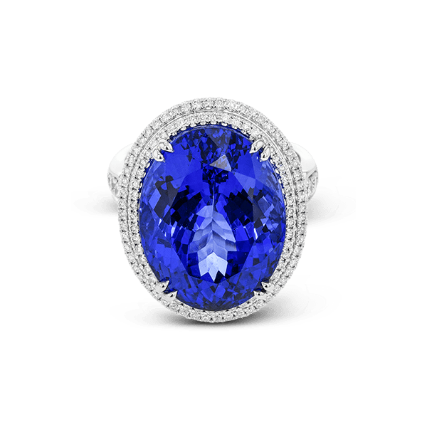 18k White & Rose Gold Gemstone Fashion Ring Image 2 Diamonds Direct St. Petersburg, FL