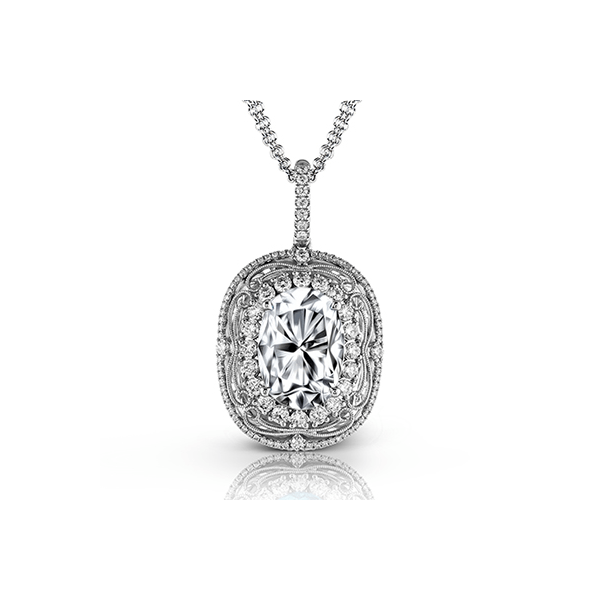 18k White Gold Gemstone Pendant Diamonds Direct St. Petersburg, FL