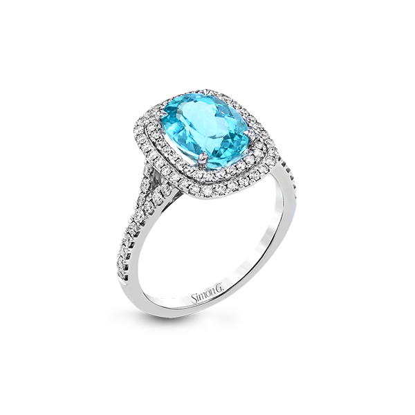 18k White Gold Gemstone Fashion Ring Diamonds Direct St. Petersburg, FL