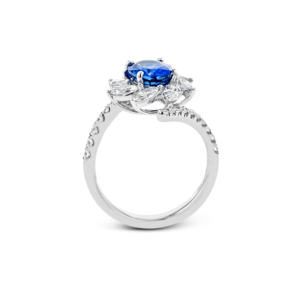 18k White Gold Gemstone Fashion Ring Image 3 Diamonds Direct St. Petersburg, FL