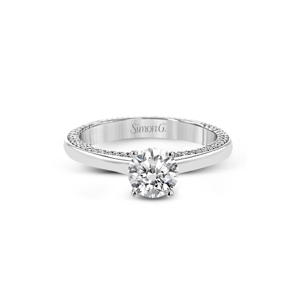 18k White Gold Semi-mount Engagement Ring Image 2 Almassian Jewelers, LLC Grand Rapids, MI