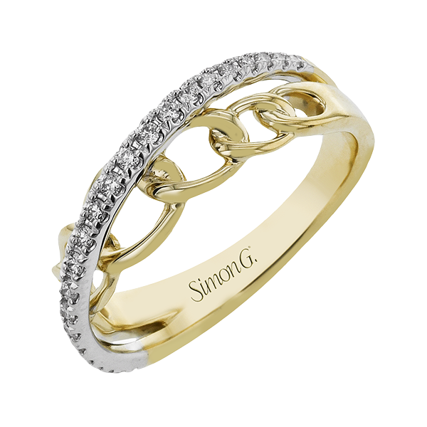 18k Two-tone Gold Diamond Fashion Ring James & Williams Jewelers Berwyn, IL