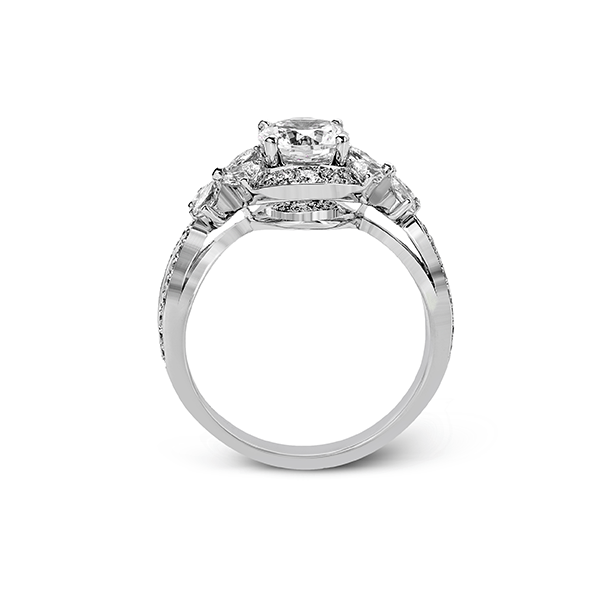 18k White Gold Semi-mount Engagement Ring Image 3 Sather's Leading Jewelers Fort Collins, CO
