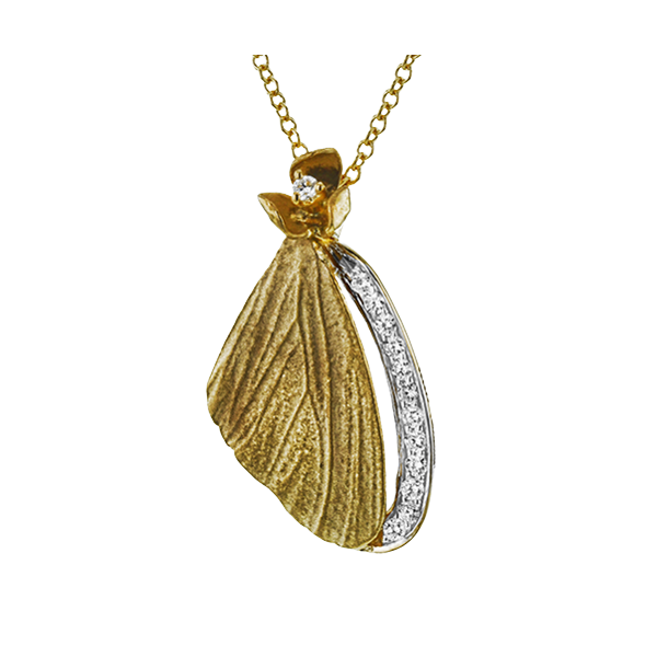 18k Yellow Gold Diamond Pendant D. Geller & Son Jewelers Atlanta, GA