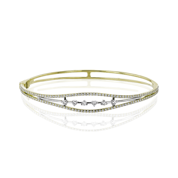 18k Two-tone Gold Bangle Bracelet Saxons Fine Jewelers Bend, OR
