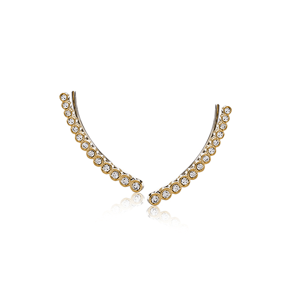 18k Yellow Gold Diamond Earrings Saxons Fine Jewelers Bend, OR