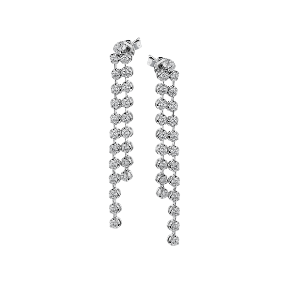 18k White Gold Diamond Earrings Dondero's Jewelry Vineland, NJ