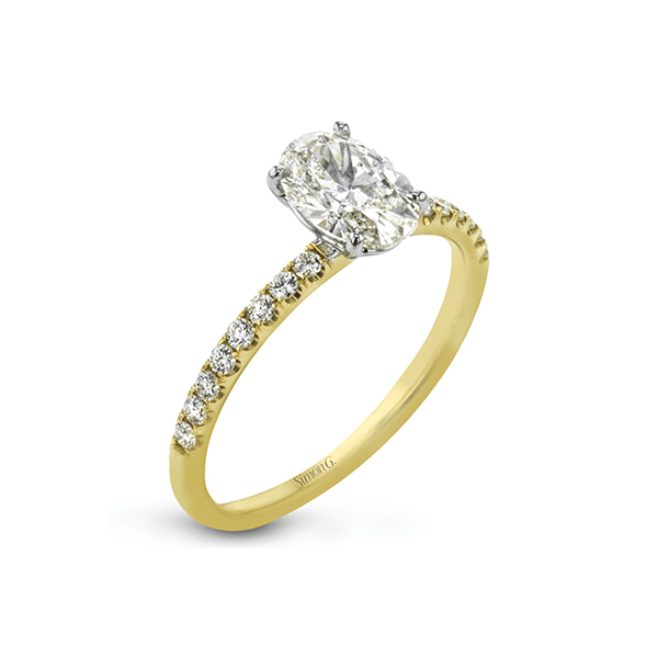 18k Yellow Gold Semi-mount Engagement Ring Diamond Showcase Longview, WA