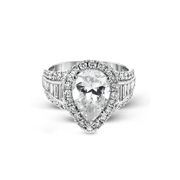 18k White Gold Semi-mount Engagement Ring Image 2 D. Geller & Son Jewelers Atlanta, GA