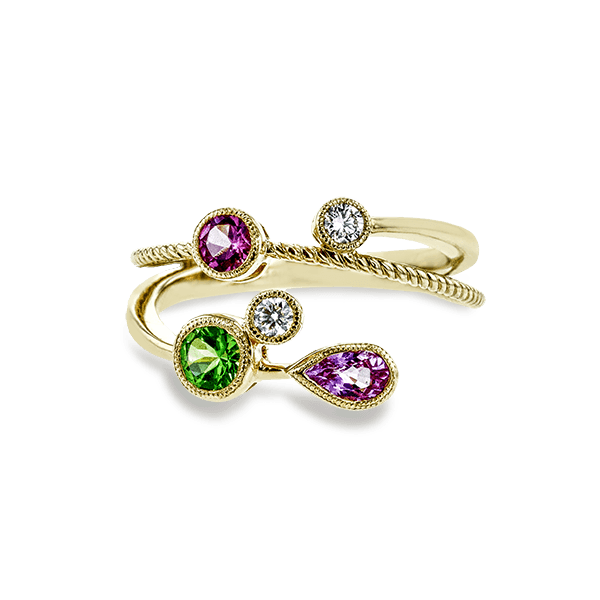 18k Yellow Gold Gemstone Fashion Ring Image 2 Dondero's Jewelry Vineland, NJ