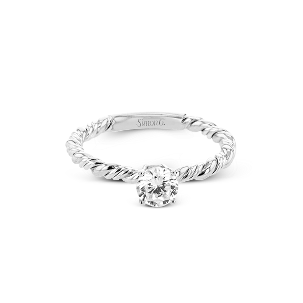 Platinum Semi-mount Engagement Ring Image 2 D. Geller & Son Jewelers Atlanta, GA