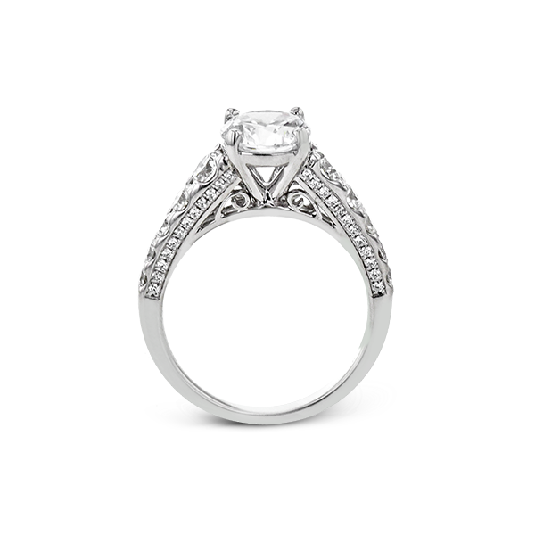 Platinum Semi-mount Engagement Ring Image 3 Dondero's Jewelry Vineland, NJ