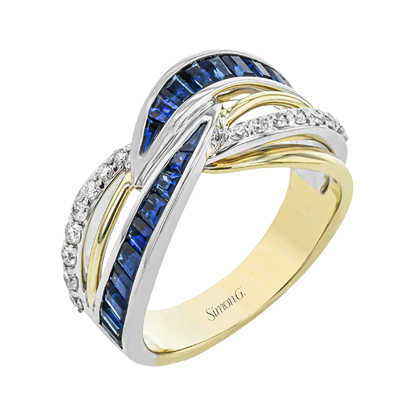 18k Two-tone Gold Gemstone Fashion Ring D. Geller & Son Jewelers Atlanta, GA