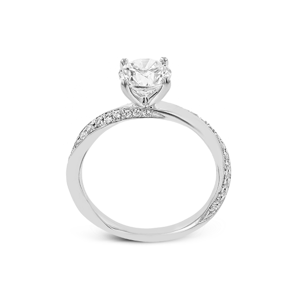18k White Gold Semi-mount Engagement Ring Image 2 James & Williams Jewelers Berwyn, IL
