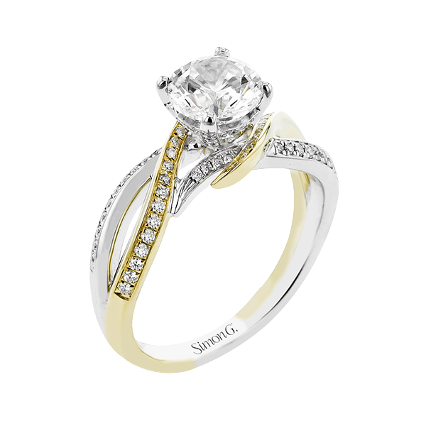 18k Two-tone Gold Engagement Ring Bell Jewelers Murfreesboro, TN