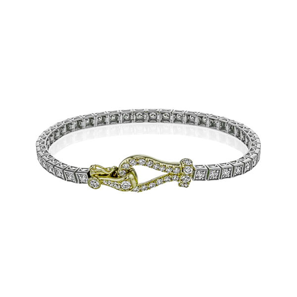 18k Two-tone Gold Diamond Bracelet Dondero's Jewelry Vineland, NJ