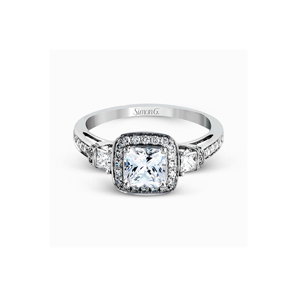 Platinum Semi-mount Engagement Ring Image 2 Almassian Jewelers, LLC Grand Rapids, MI