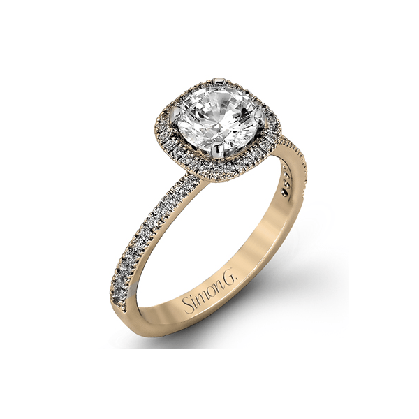 18k Rose Gold Semi-mount Engagement Ring Bell Jewelers Murfreesboro, TN