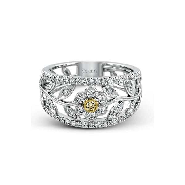 18k Two-tone Gold Diamond Fashion Ring Image 2 Bell Jewelers Murfreesboro, TN
