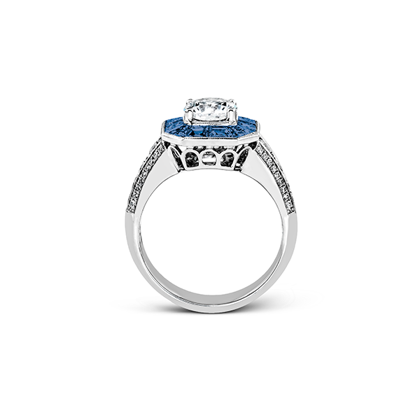 18k White Gold Semi-mount Engagement Ring Image 3 Almassian Jewelers, LLC Grand Rapids, MI