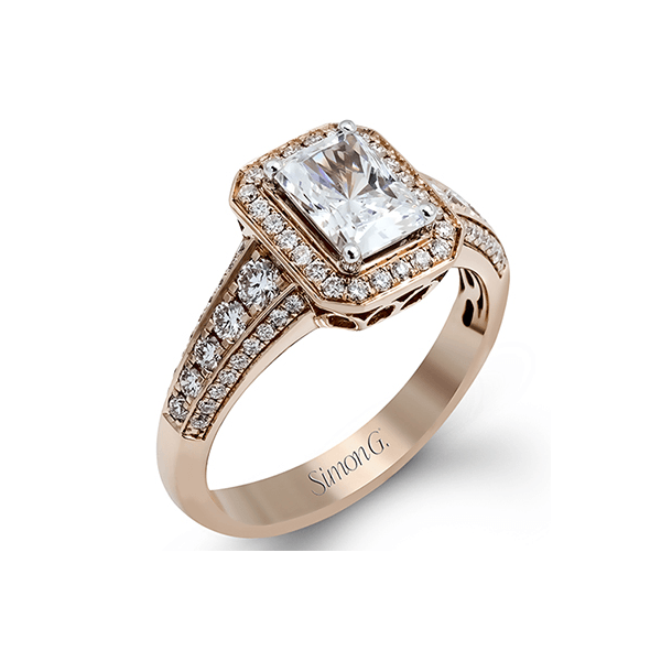 18k Rose Gold Semi-mount Engagement Ring Biondi Diamond Jewelers Aurora, CO