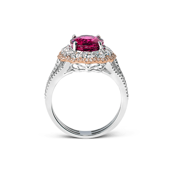 18k White & Rose Gold Gemstone Fashion Ring Image 2 James & Williams Jewelers Berwyn, IL