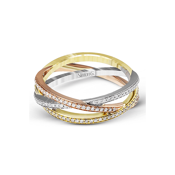 18k Tri-color Gold Diamond Fashion Ring Image 2 Bell Jewelers Murfreesboro, TN
