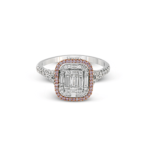 18k White & Rose Gold Diamond Fashion Ring Image 2 James & Williams Jewelers Berwyn, IL