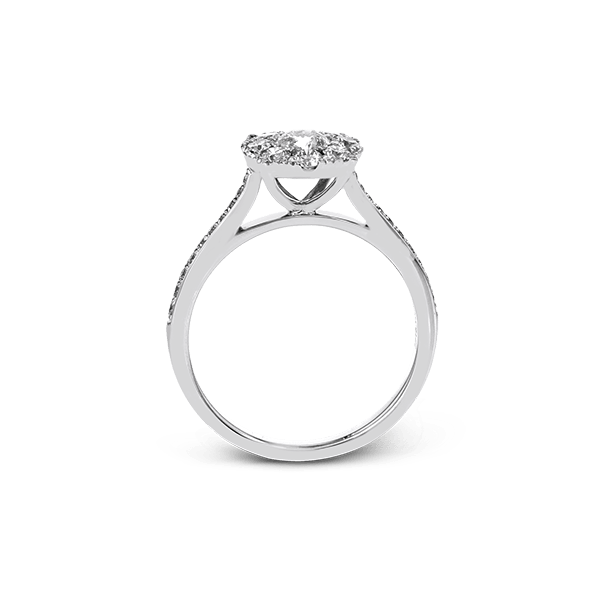 18k White Gold Semi-mount Engagement Ring Image 3 Diamonds Direct St. Petersburg, FL