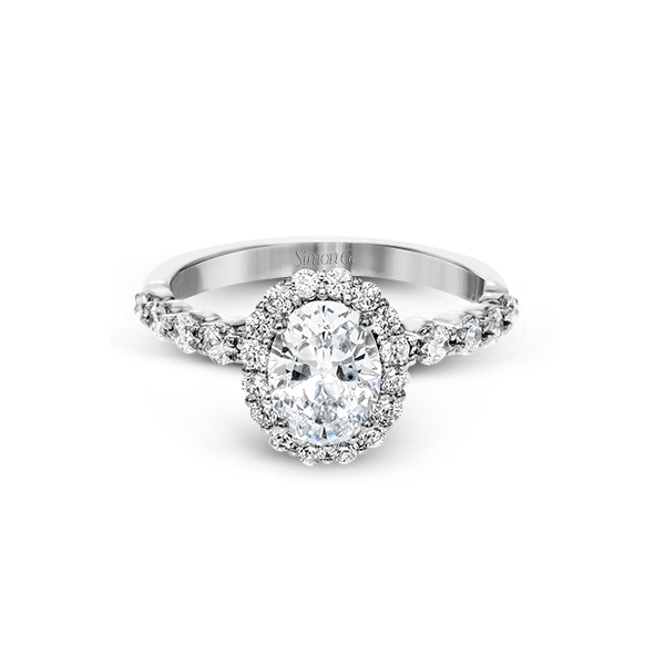 18k White Gold Semi-mount Engagement Ring Image 2 Diamond Showcase Longview, WA