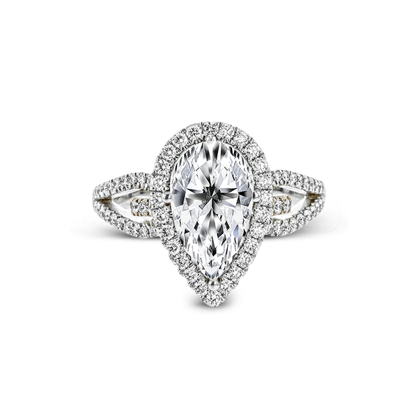 18k White & Rose Gold Semi-mount Engagement Ring Image 2 Diamond Showcase Longview, WA