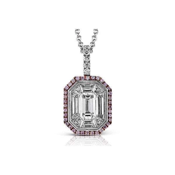 18k White & Rose Gold Diamond Pendant Almassian Jewelers, LLC Grand Rapids, MI