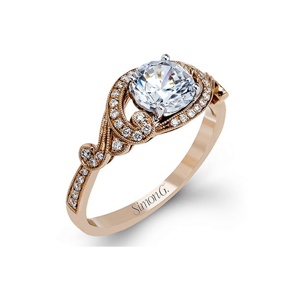 18k Rose Gold Semi-mount Engagement Ring Almassian Jewelers, LLC Grand Rapids, MI