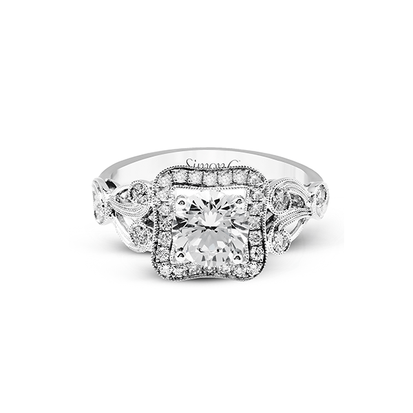 Platinum Semi-mount Engagement Ring Image 2 Diamond Showcase Longview, WA