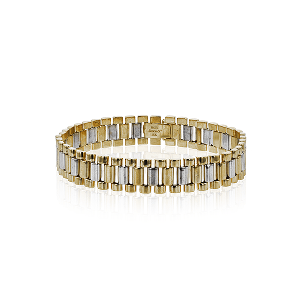 18k Two-tone Gold Men's Bracelet James & Williams Jewelers Berwyn, IL