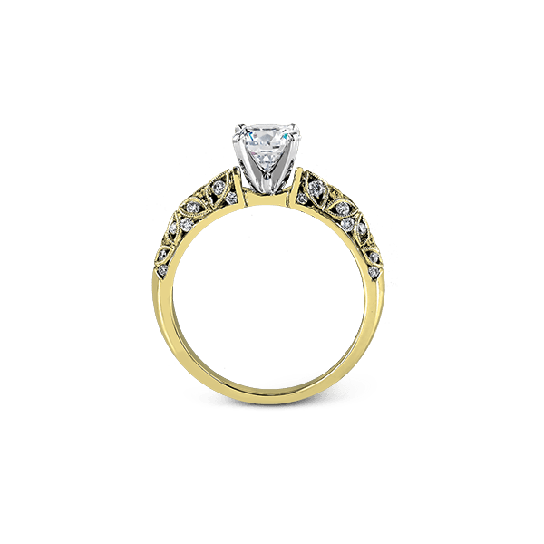 18k Yellow Gold Semi-mount Engagement Ring Image 3 Diamonds Direct St. Petersburg, FL