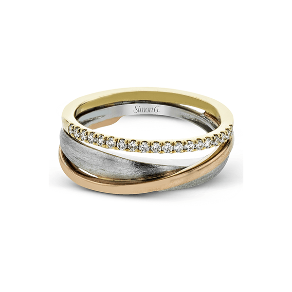 18k Tri-color Gold Diamond Fashion Ring Image 2 Diamond Showcase Longview, WA